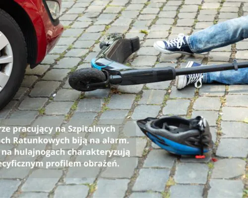 wypadki na hulajnogach