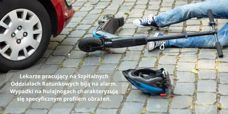 wypadki na hulajnogach